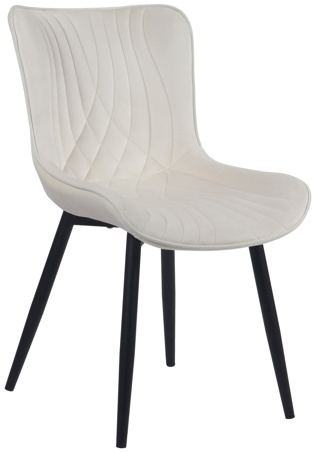 Eetkamerstoel Crème - Dining Chair - Ergonomisch Comfort, Hoogwaardig Kunstleer/Polyester Kleur crème