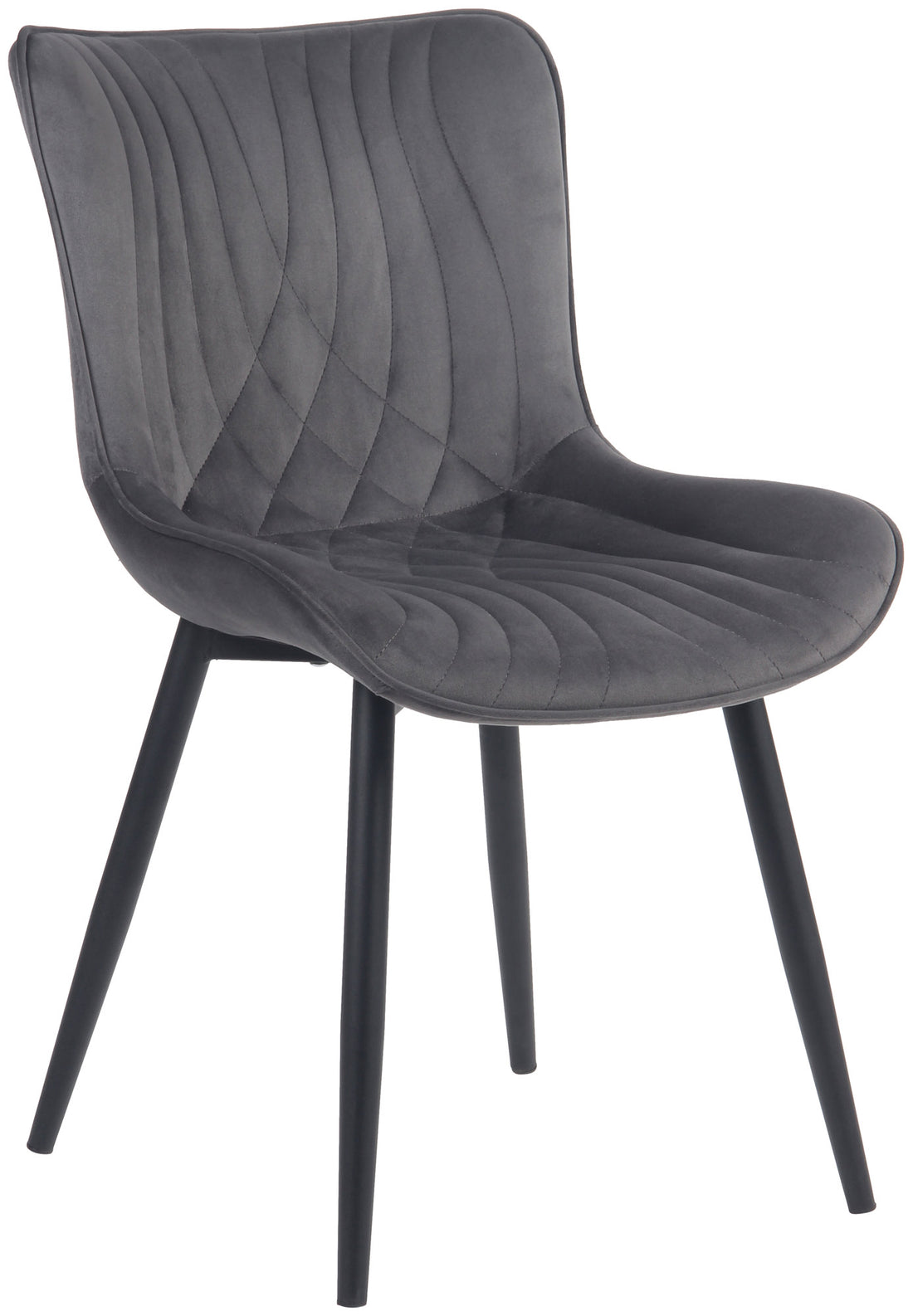 Fluwelen Stoel - Imitatieleer - Ergonomisch Comfort & Duurzaamheid Kleur zwart Materiaal kunstleer