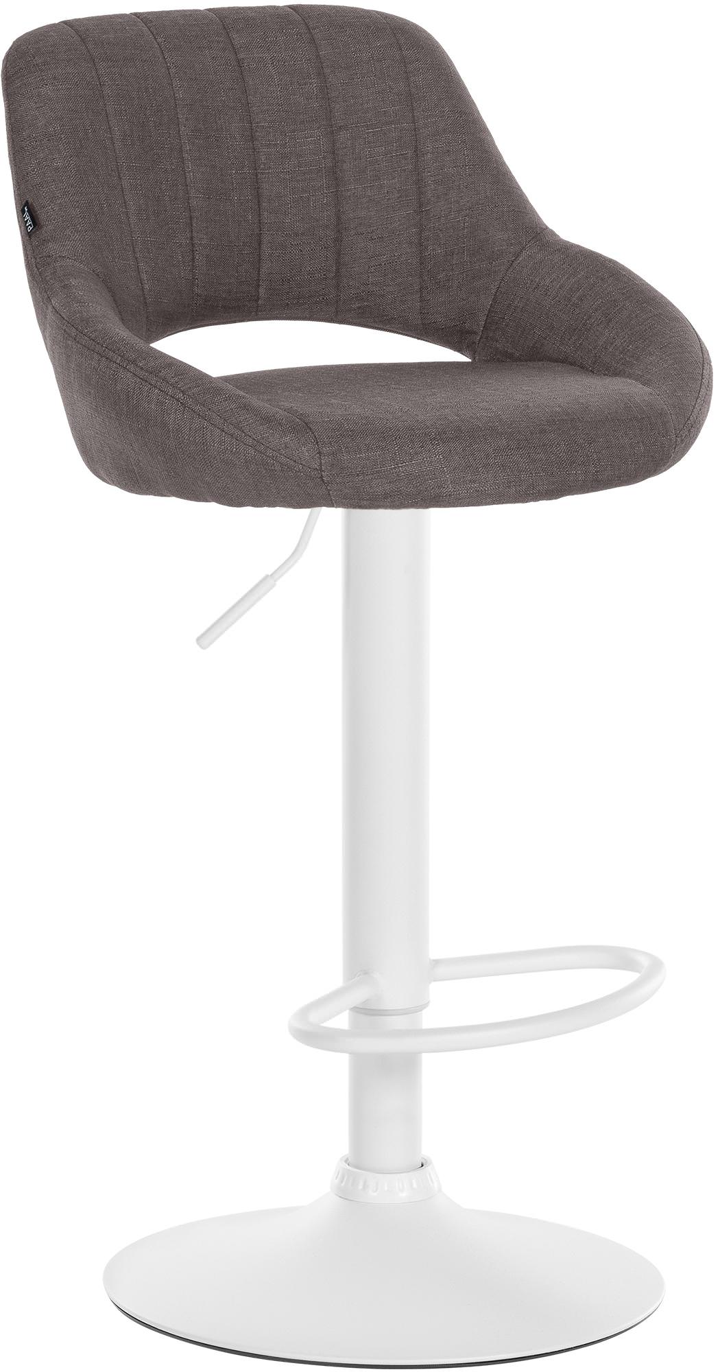 Barkruk met Stoffen Bekleding - Exclusieve Kruk - Uitstekend Zitcomfort, Modern Design Kleur donkergrijs