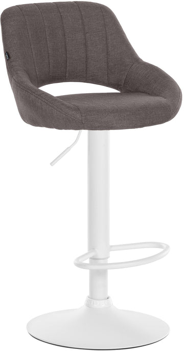 Barkruk met Stoffen Bekleding - Exclusieve Kruk - Uitstekend Zitcomfort, Modern Design Kleur donkergrijs