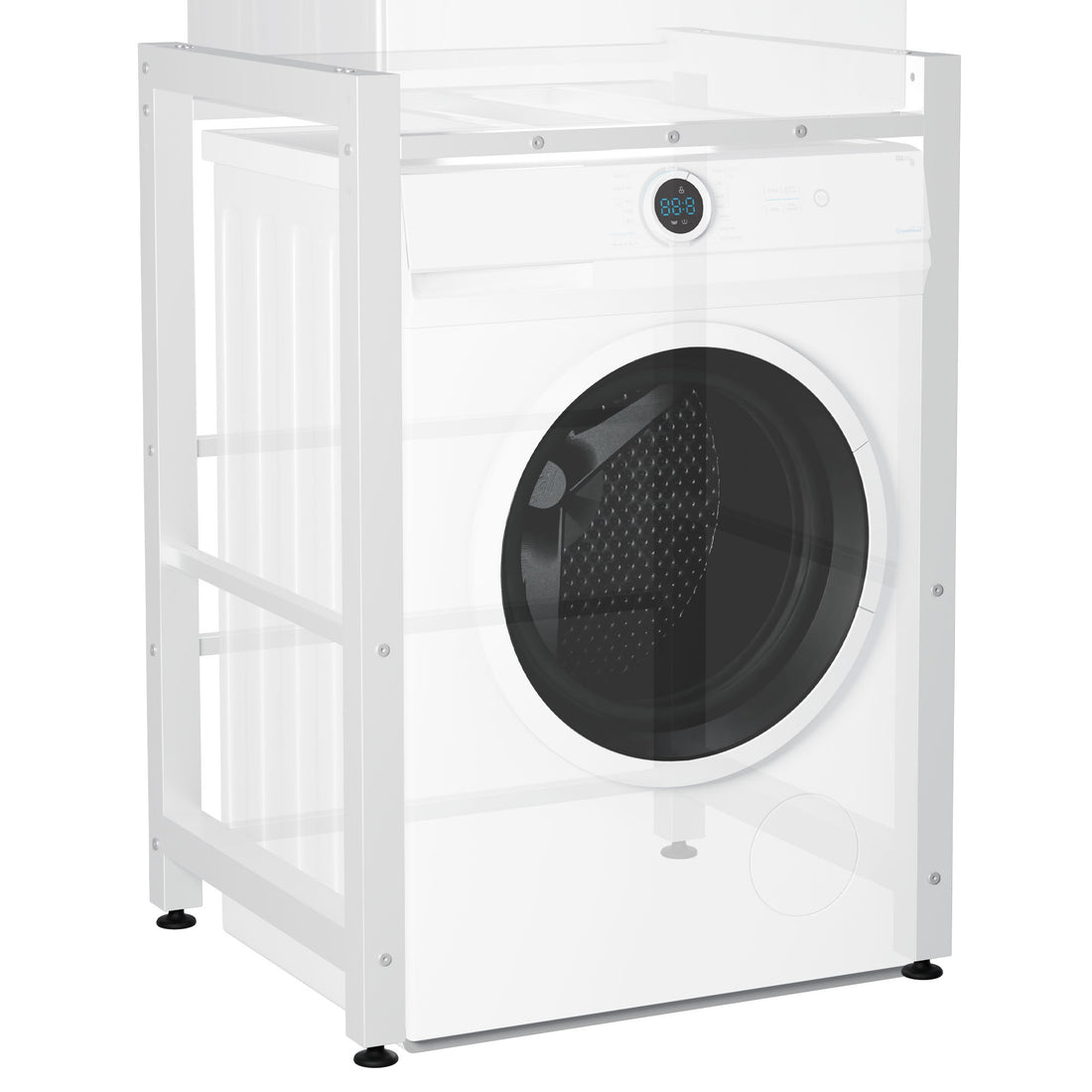 Wasmachinekast - Apparatenstandaard - Stevige 300kg Draagkracht Kleur zwart