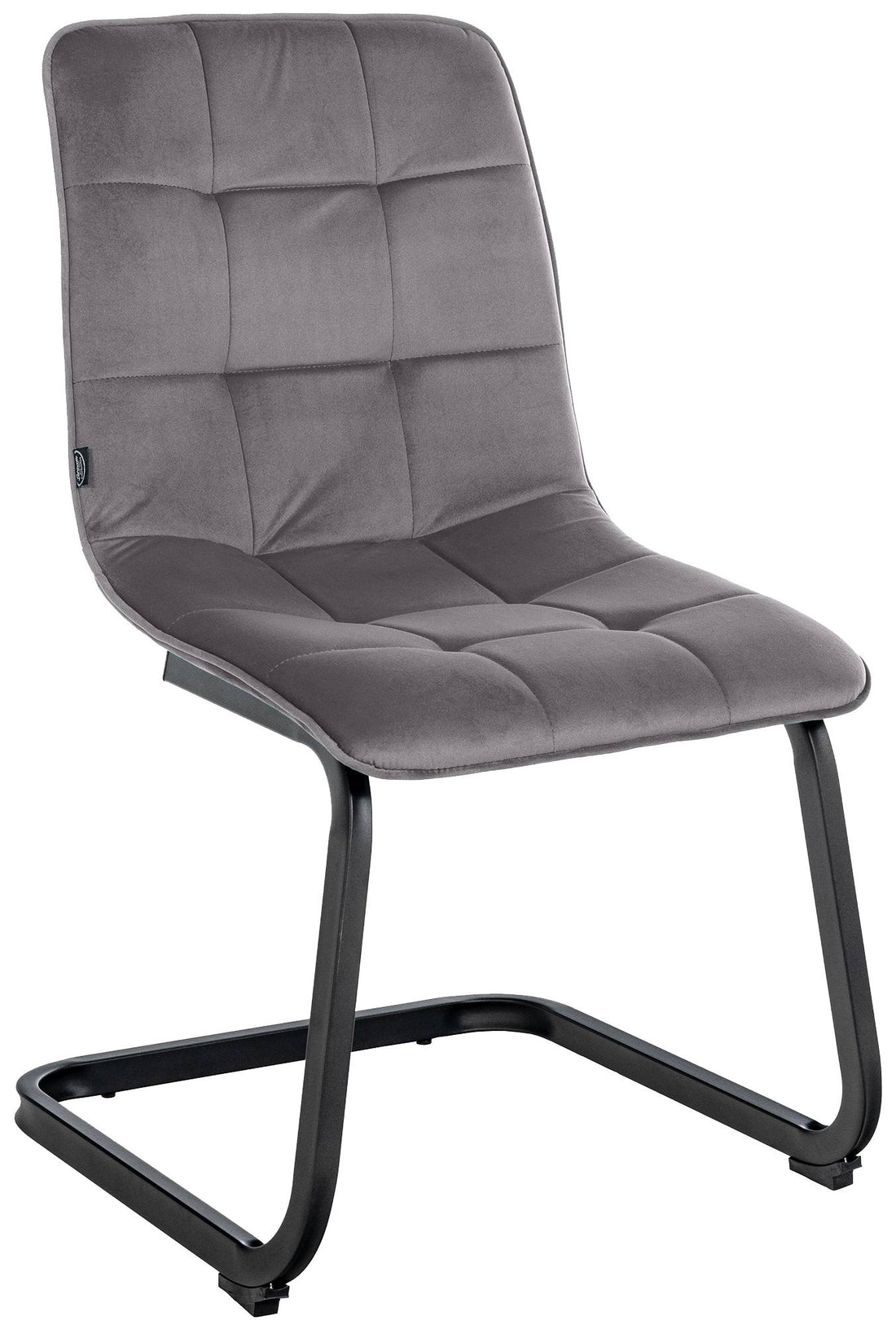 Eetkamerstoel Fluweel - Dining Chair - Hoogwaardig Comfort & Duurzaamheid Kleur donkergrijs
