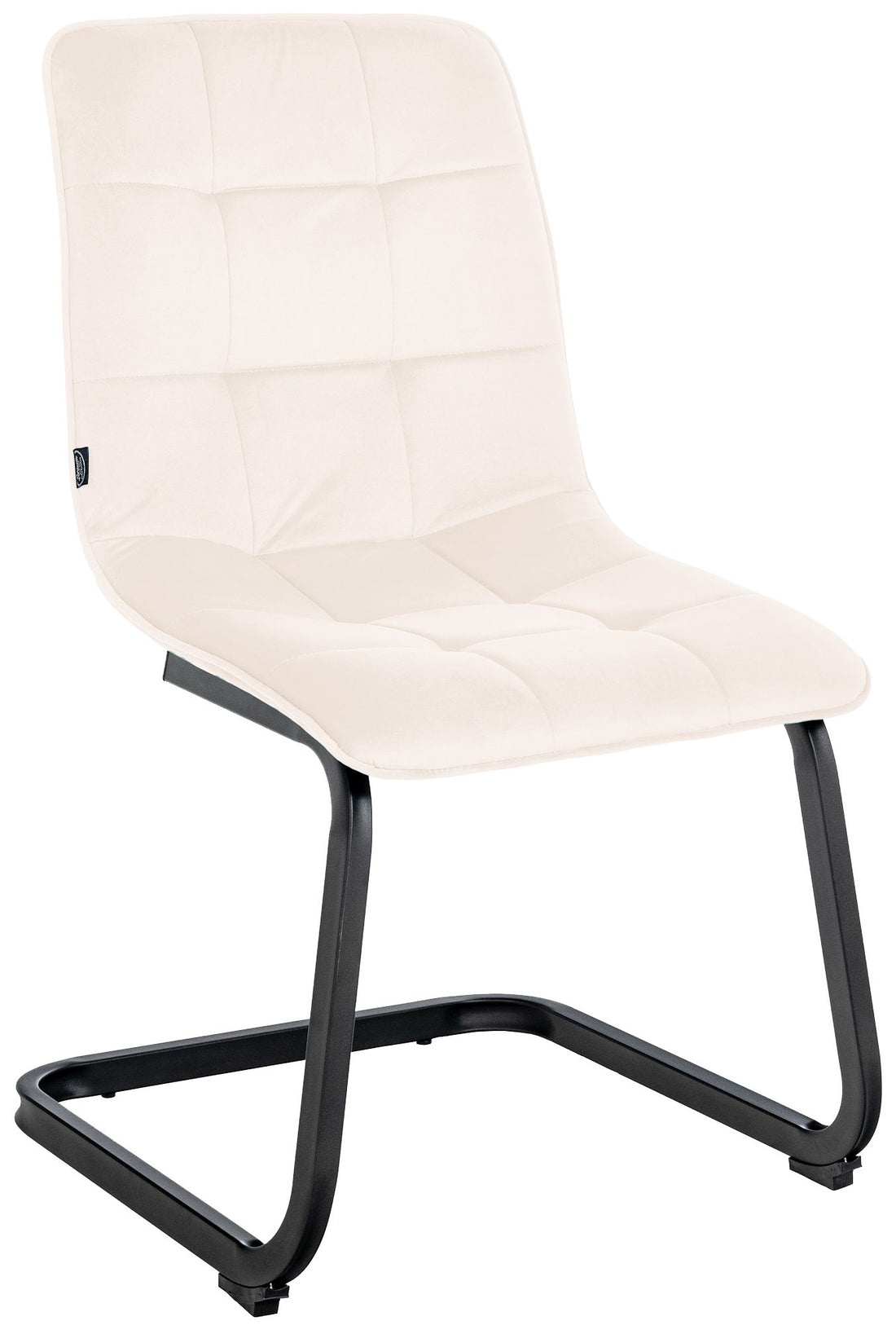 Eetkamerstoel Fluweel - Velvet Accentstoel, Onderhoudsvriendelijk, Elegant Design Kleur crème
