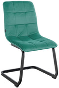 Eetkamerstoel Fluweel - Dining Chair - Hoogwaardig Comfort & Duurzaamheid Kleur groen