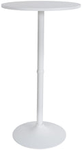 Ronde Statafel 60 cm - Bartafel - Stijlvol & Stabiel Design Kleur wit/wit