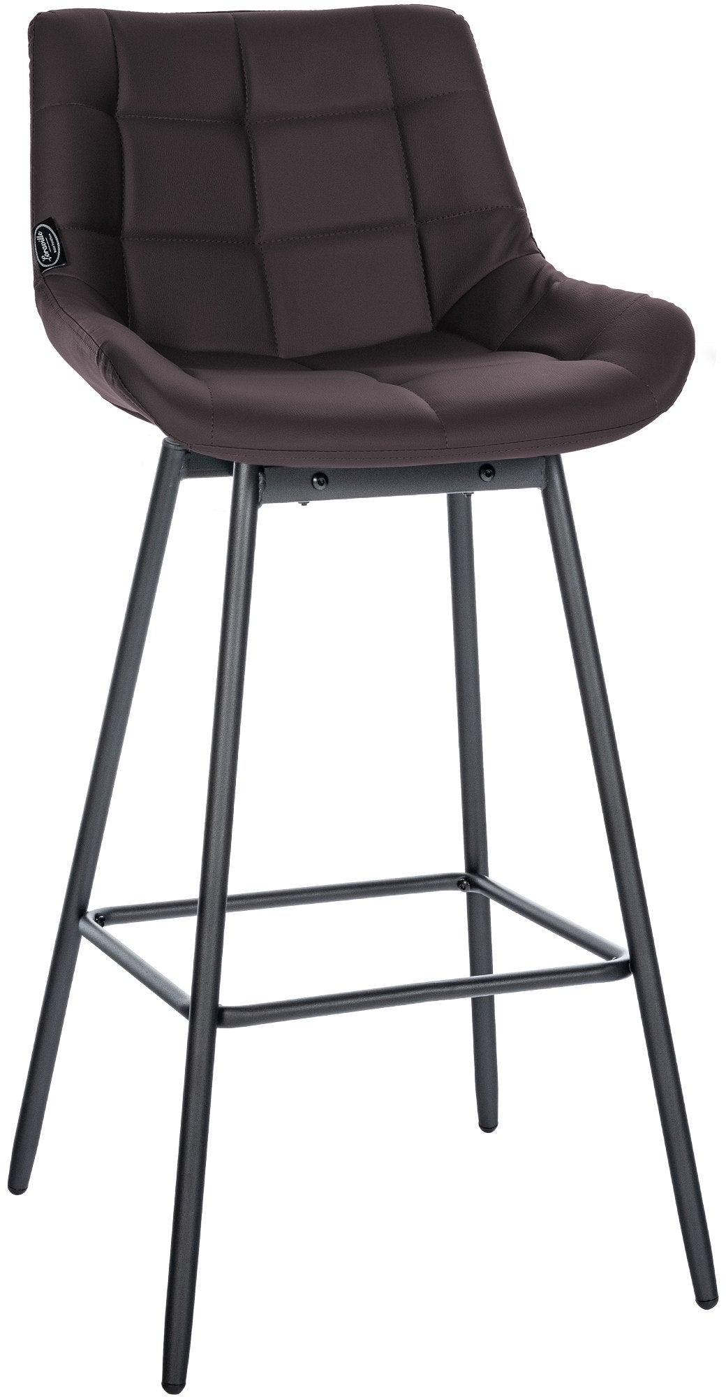 Draaibare Barstoel - Kruk - Luxe Fluweel, Comfortabel & Modern Design Kleur bruin Materiaal kunstleer