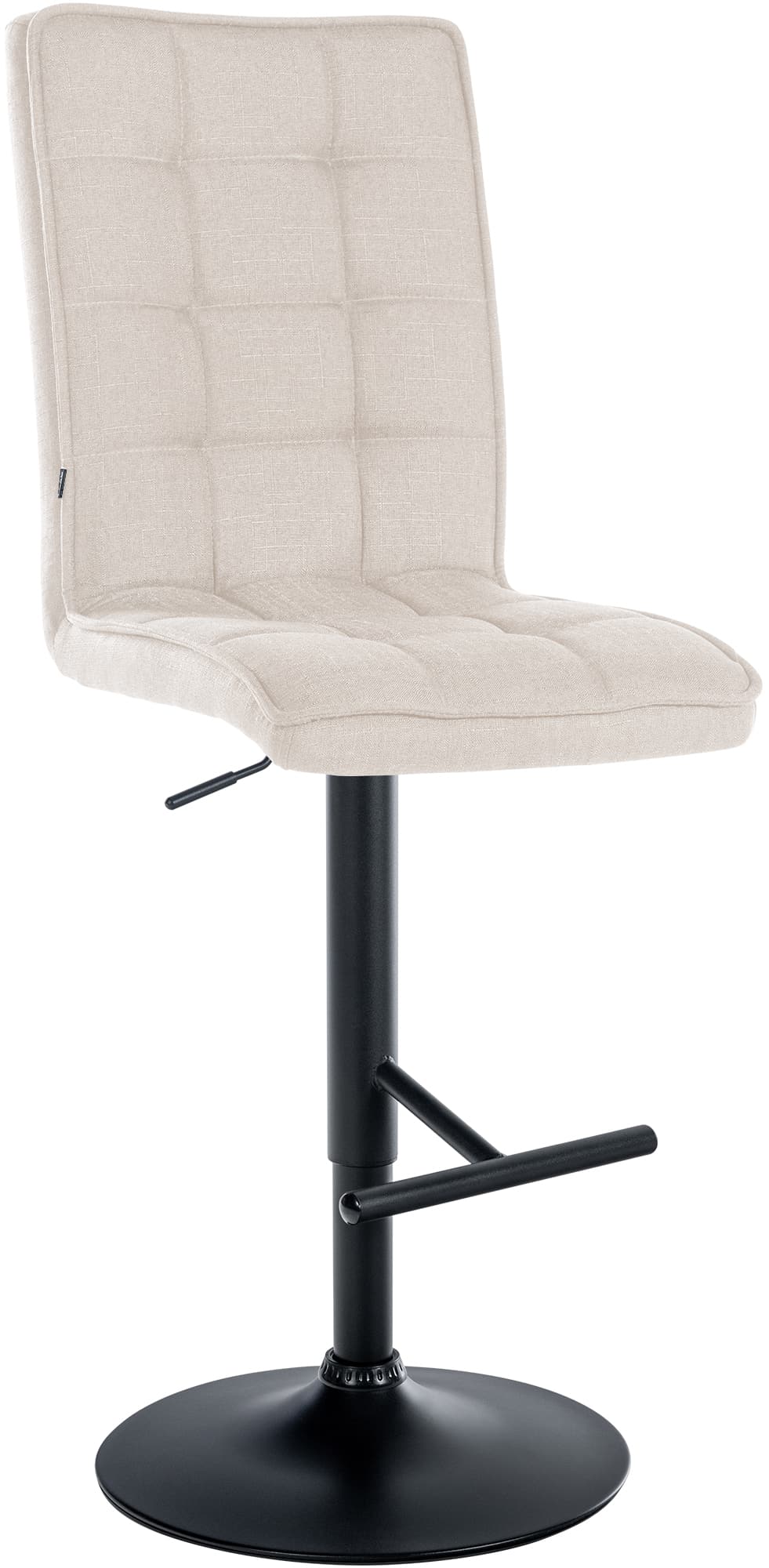 Comfortabele Barkruk - Kruk - Hoogte Verstelbaar & 360° Draaibaar Kleur crème