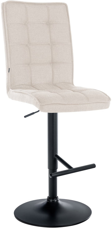 Comfortabele Barkruk - Kruk - Hoogte Verstelbaar & 360° Draaibaar Kleur crème