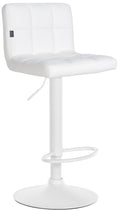 Barkrukken - Moderne Krukken, Hoogte Verstelbaar Comfort, Optimaal Zitcomfort Kleur wit Onderstel Kleur wit