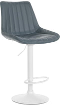 Elegante Kunstleren Barkruk - Hocker - Uitstekend Zitcomfort, Onderhoudsvriendelijk Design Kleur grijs