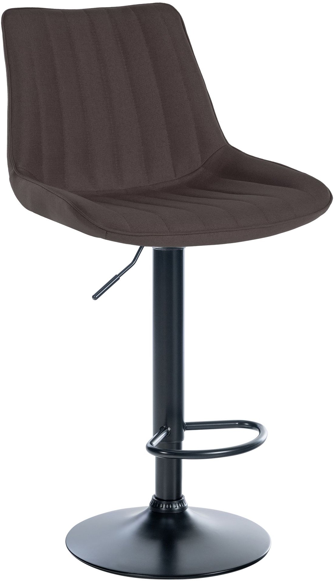 Barkruk Stof - Moderne Design - 360° Draaibaar & Verstelbaar Kleur taupe