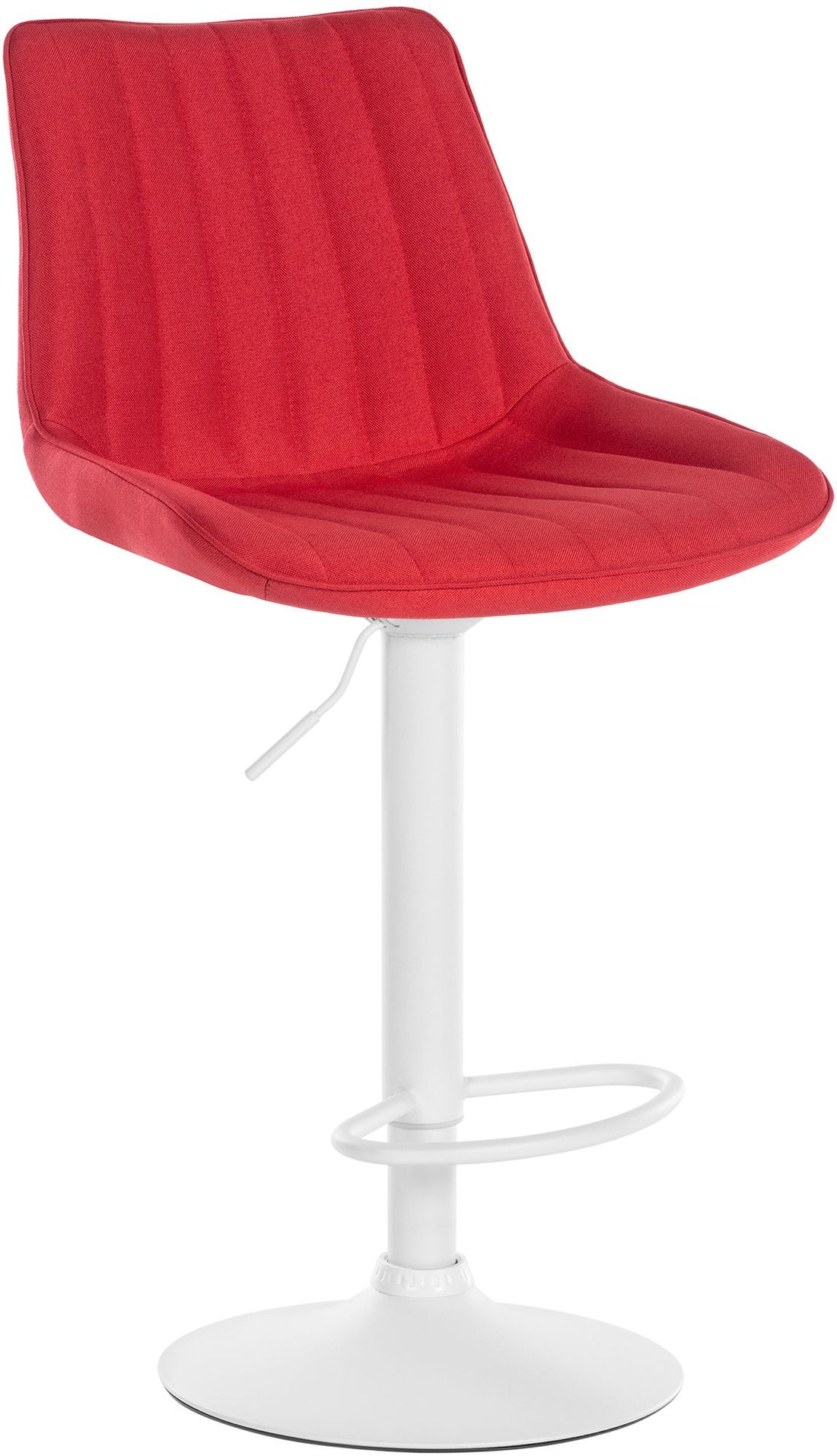 Moderne Barkruk Stof - Kruk - Ergonomisch Design, Onderhoudsvriendelijk en 360° Draaibaar Kleur rood