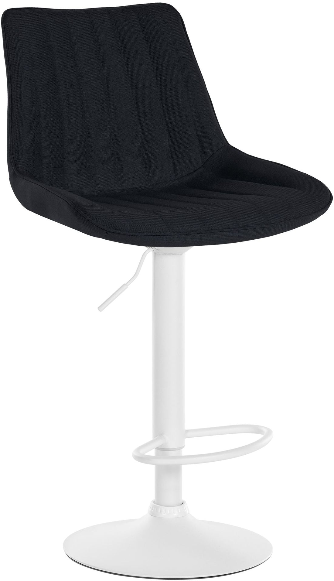 Moderne Barkruk - Stoffen Kruk - Fantastisch Zitcomfort Kleur zwart Onderstel Kleur zwart