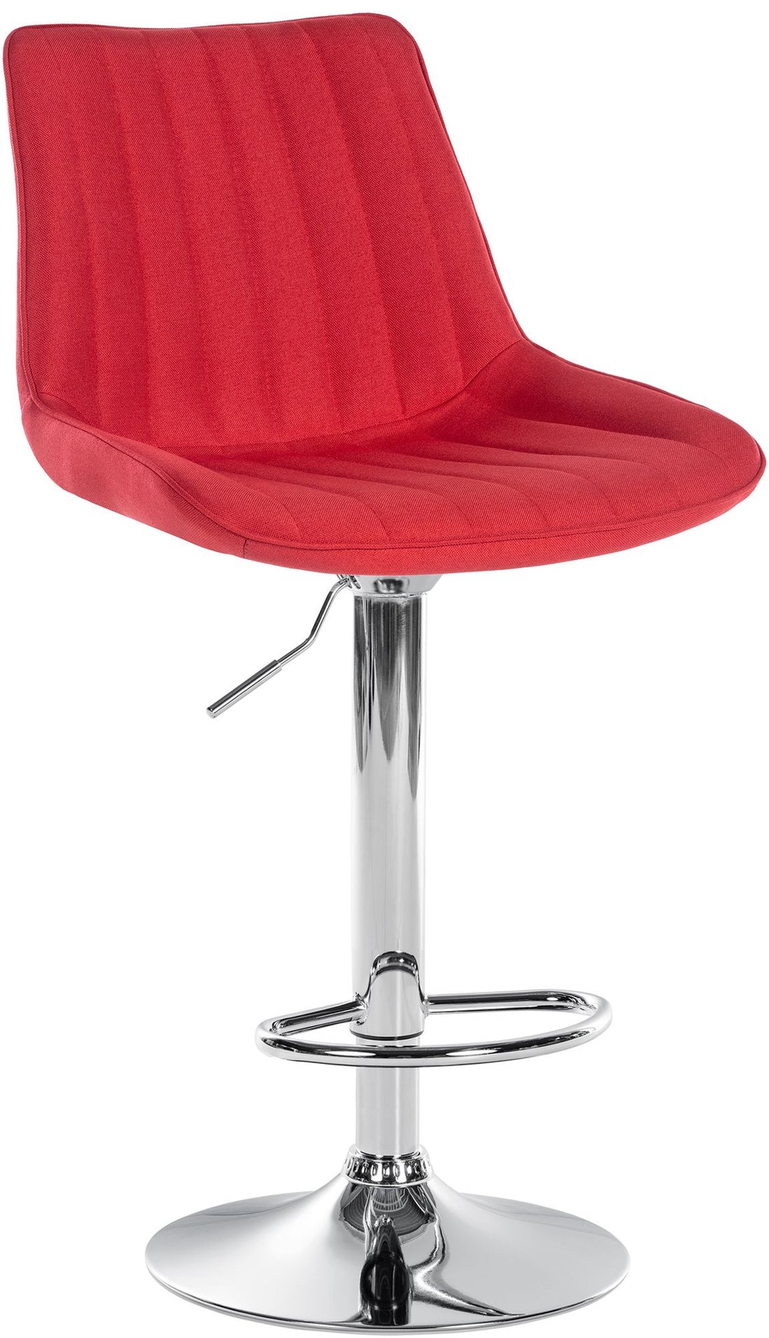 Barkruk - Hoge Kruk - Verstelbare Hoogte en 360° Draaibaarheid voor Optimaal Comfort Kleur rood