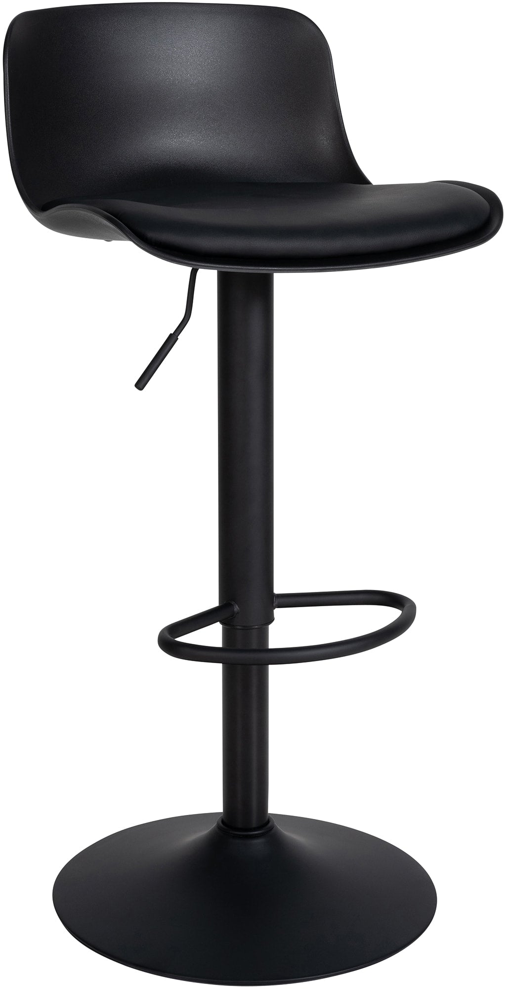 Keukenbarkruk - Thuisbarstoel, Kunstleer - Verstelbare Zithoogte 57-82cm Kleur zwart