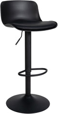 Keukenbarkruk - Thuisbarstoel, Kunstleer - Verstelbare Zithoogte 57-82cm Kleur zwart