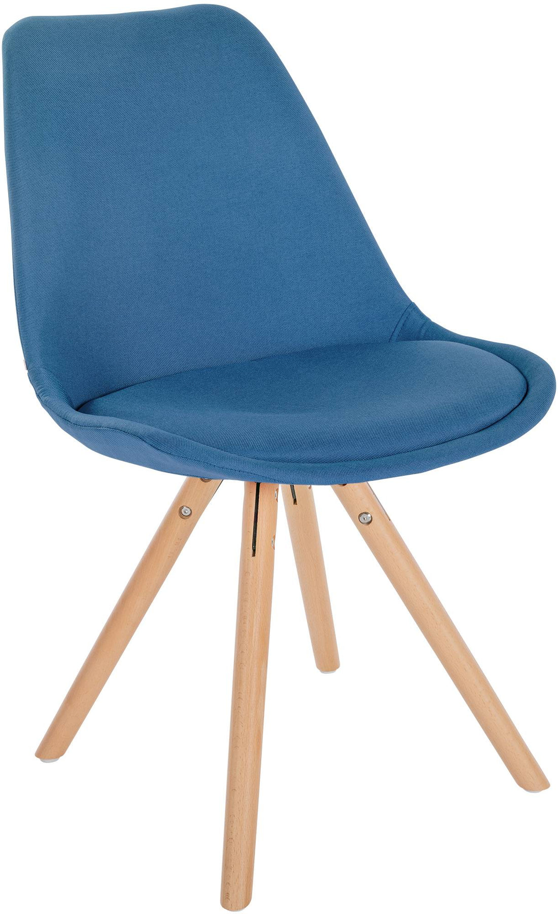 Comfortabele Eetkamerstoel - Bezoekersstoel - Uitstekend Zitcomfort Kleur blauw