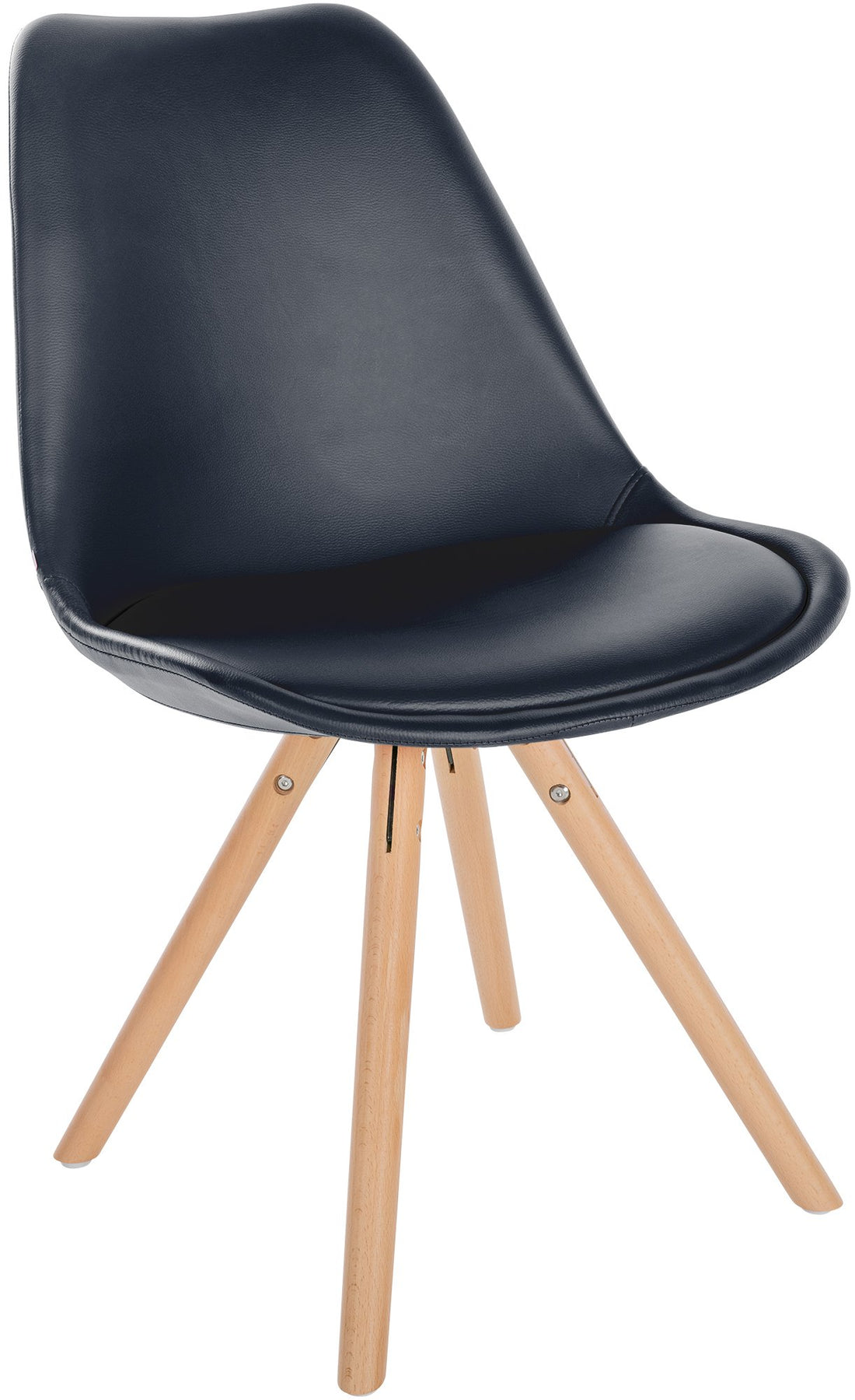 Eetkamerstoel Kunstleer - Stoel - Langdurig Comfort Kleur zwart