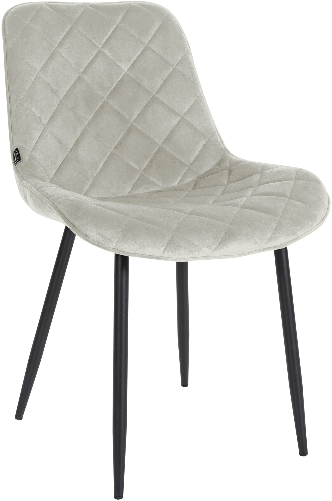 Eetkamerstoel Springs - Designstoel - Fluwelen Comfort en Elegantie - Stevig Matzwart Frame Kleur crème