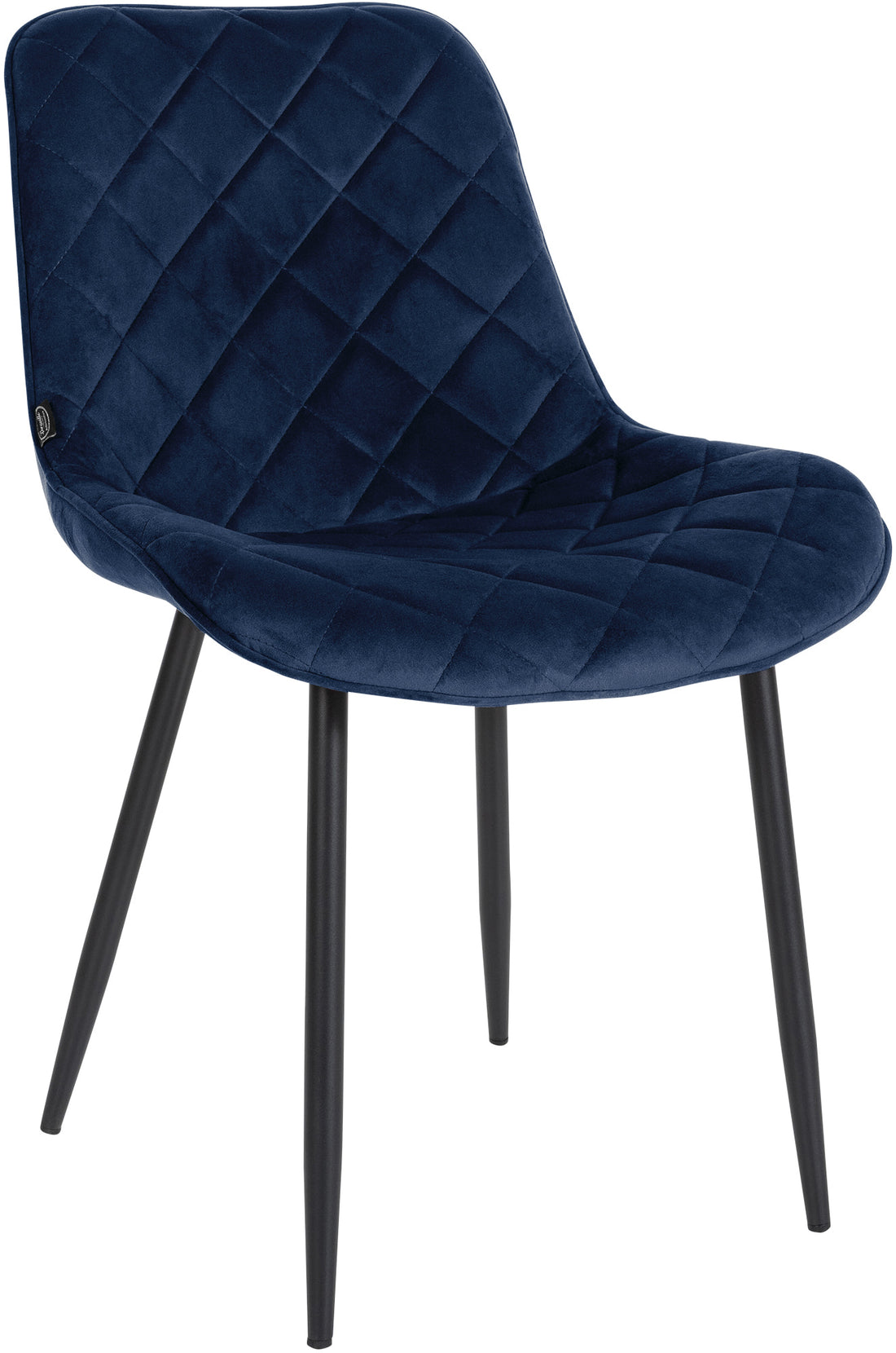 Fluwelen Beklede Eetkamerstoel - Samt Stoel - Duurzaam en Onderhoudsvriendelijk Kleur zwart
