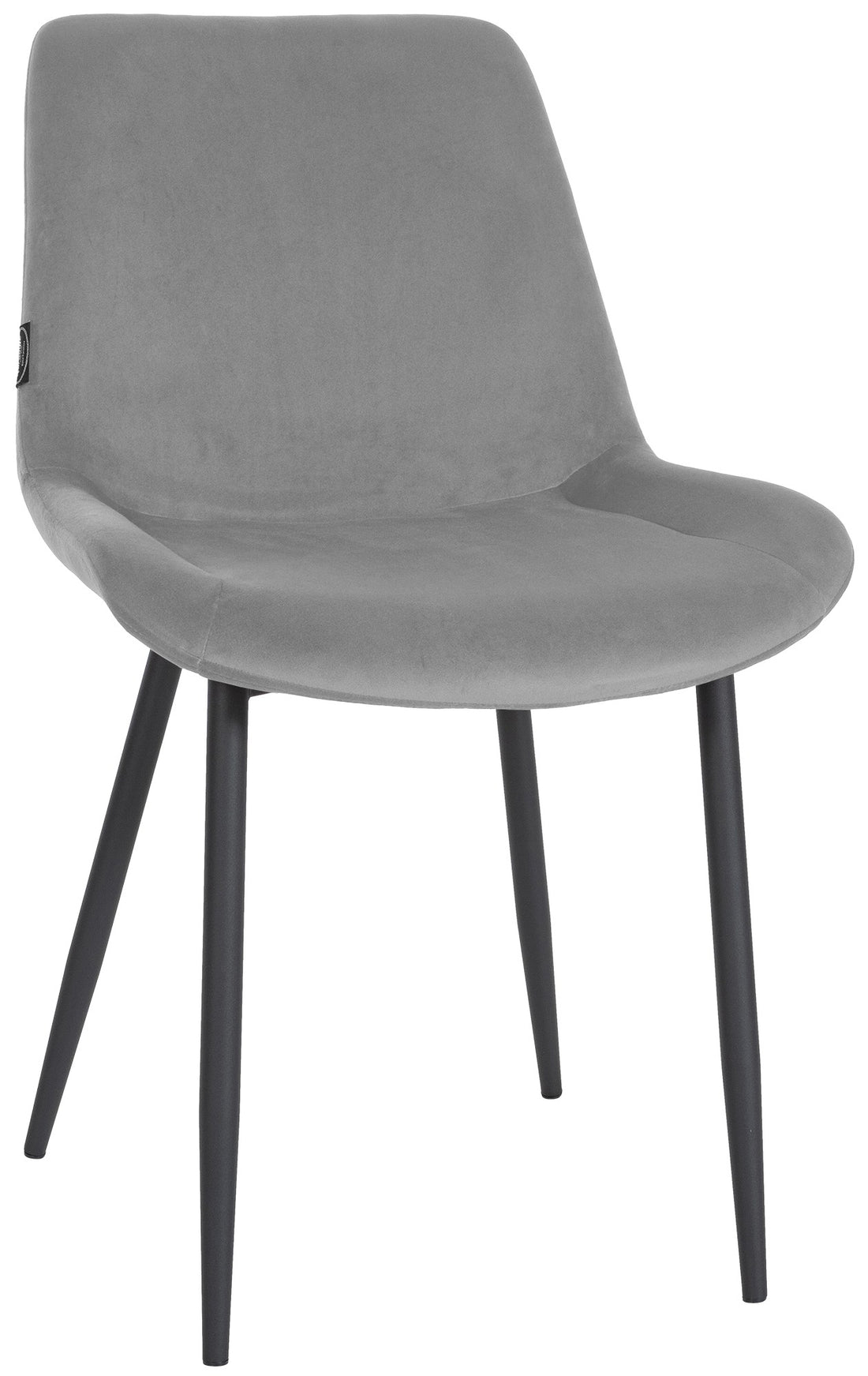 Eetkamerstoel, Fluwelen Stoel, Uitstekende Zitcomfort - Grijs Kleur grijs