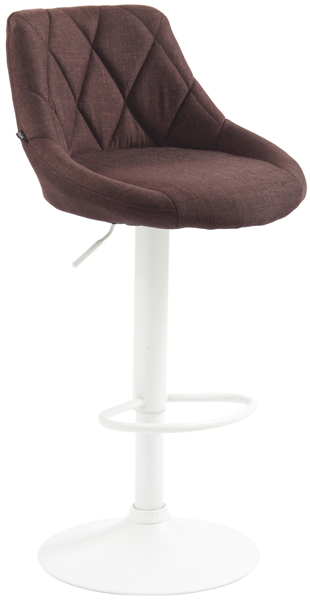 Barkruk met Stof - Barstoel - Verstelbare Hoogte, Elegant Design Kleur bruin
