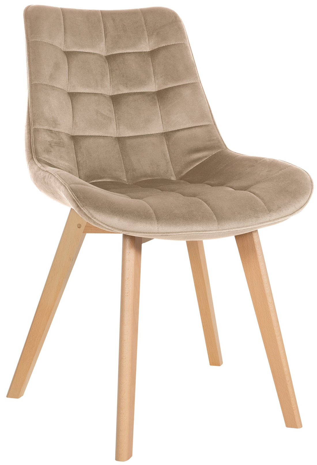 Fluwelen Eetkamerstoel - Luxe Stoel - Scandinavisch Design & Maximaal Comfort Kleur bruin