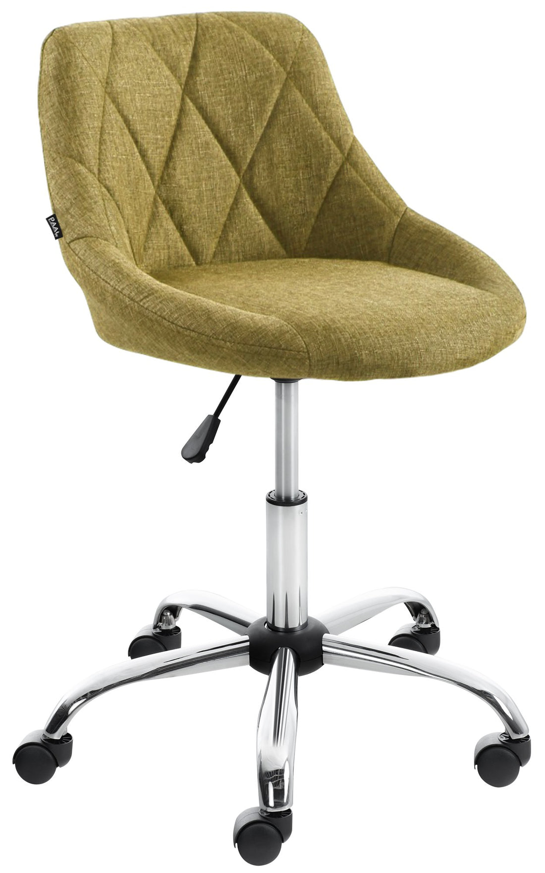 Ergonomische Werkkruk - Bureaustoel - Comfortabele Zitting met Rugleuning, In Hoogte Verstelbaar Kleur groen