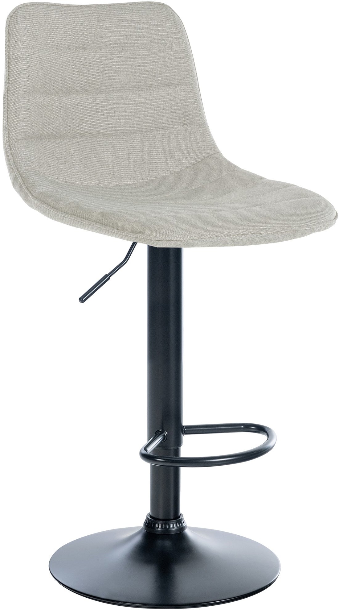 Barkruk Stof - Kruk - Uitstekend Zitcomfort, 360° Draaibaar Design Kleur crème