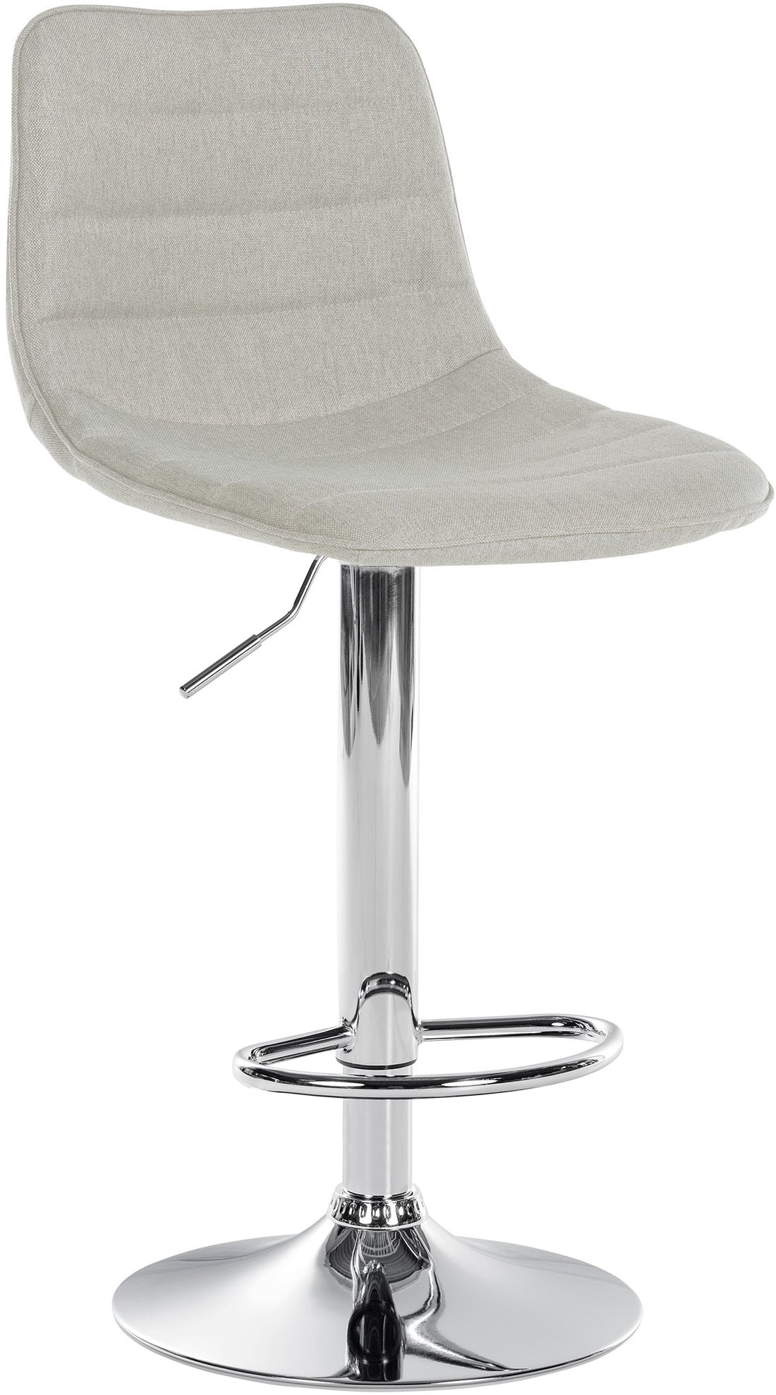 Barkruk met stoffen bekleding - Komfort Kruk - Ergonomisch ontwerp, diverse kleuren Kleur crème