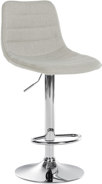 Barkruk met stoffen bekleding - Komfort Kruk - Ergonomisch ontwerp, diverse kleuren Kleur crème