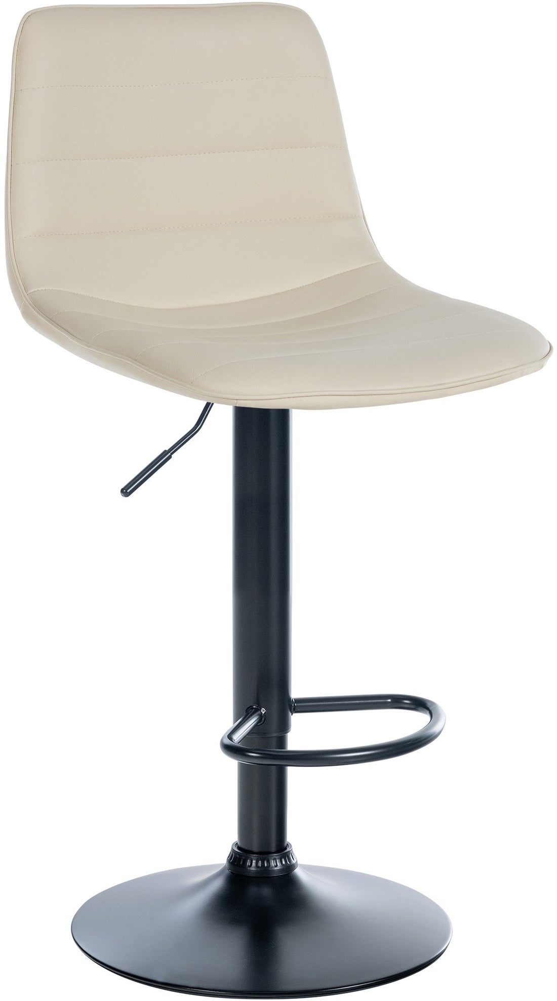 Barkruk Kunstleer - Hocker - Hoog Zitcomfort, Tijdloos Design Kleur crème