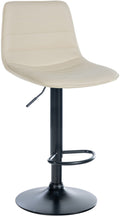 Barkruk Kunstleer - Hocker - Hoog Zitcomfort, Tijdloos Design Kleur crème