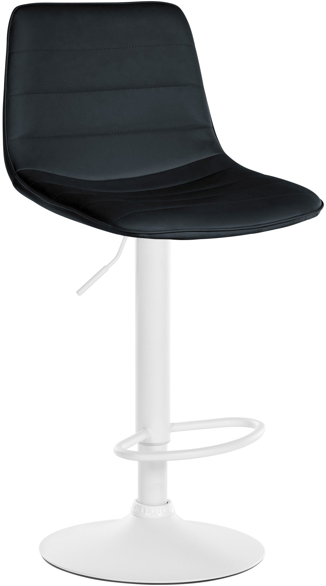 Barkruk met Kunstleer - Tijdloze Kruk - Optimaal Zitcomfort, Stijlvolle Bekleding Kleur zwart