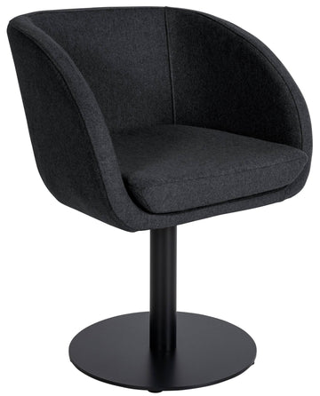 Stijlvolle Fauteuil - Loungestoel - Ultiem Zitcomfort & Duurzaam Vilt Kleur antraciet