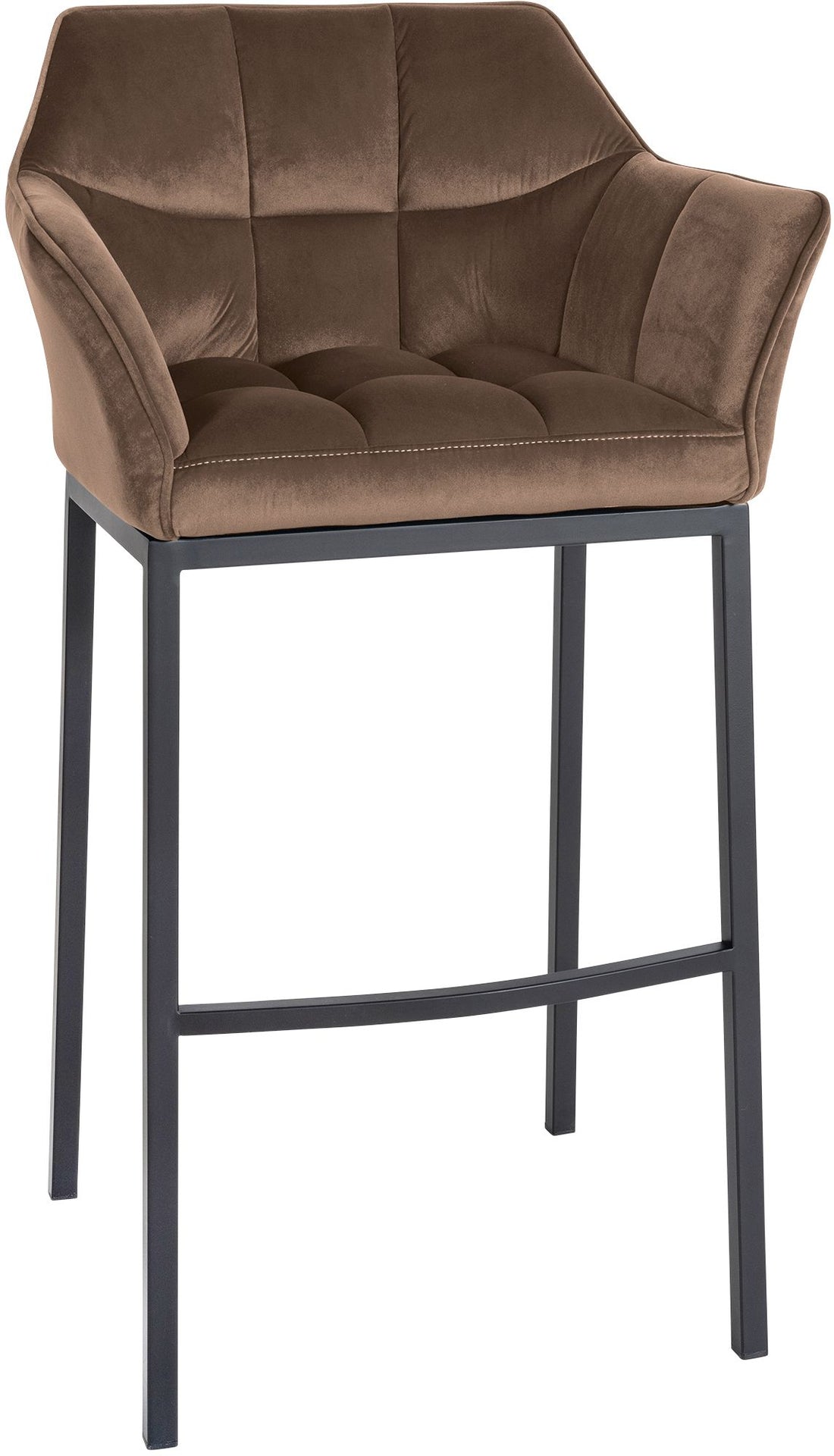 Fluwelen Barkruk - Velvet Stoel - Extra Zitcomfort & Stijlvol Design Kleur bruin