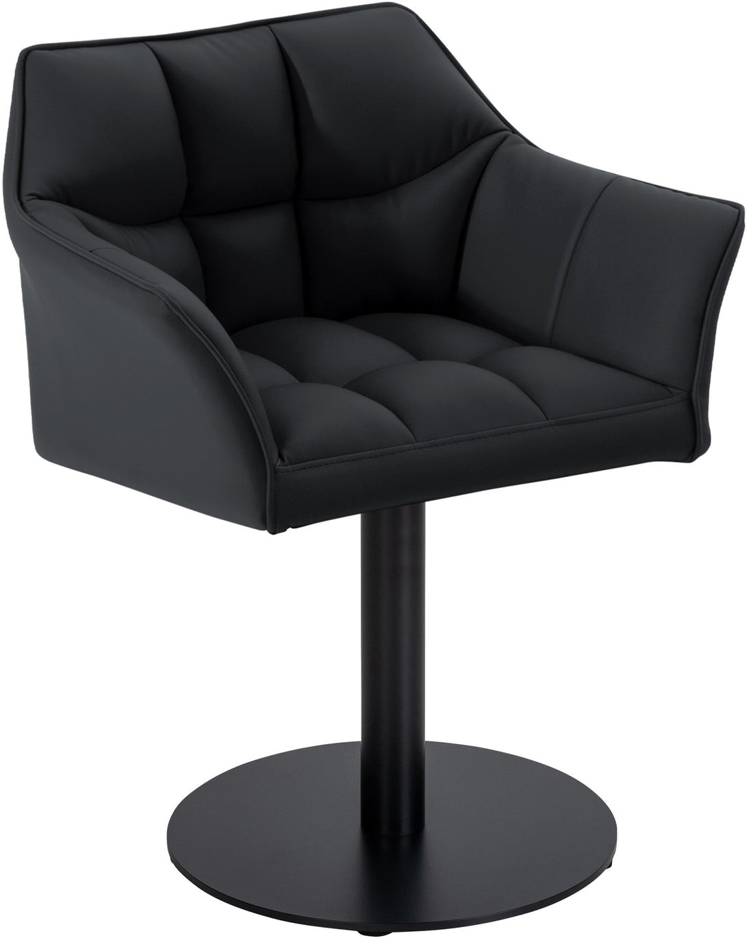 Moderne Loungestoel - Comfortabele Zetel, Extra Stabiliteit, Fluweel en Kunstleer Kleur zwart