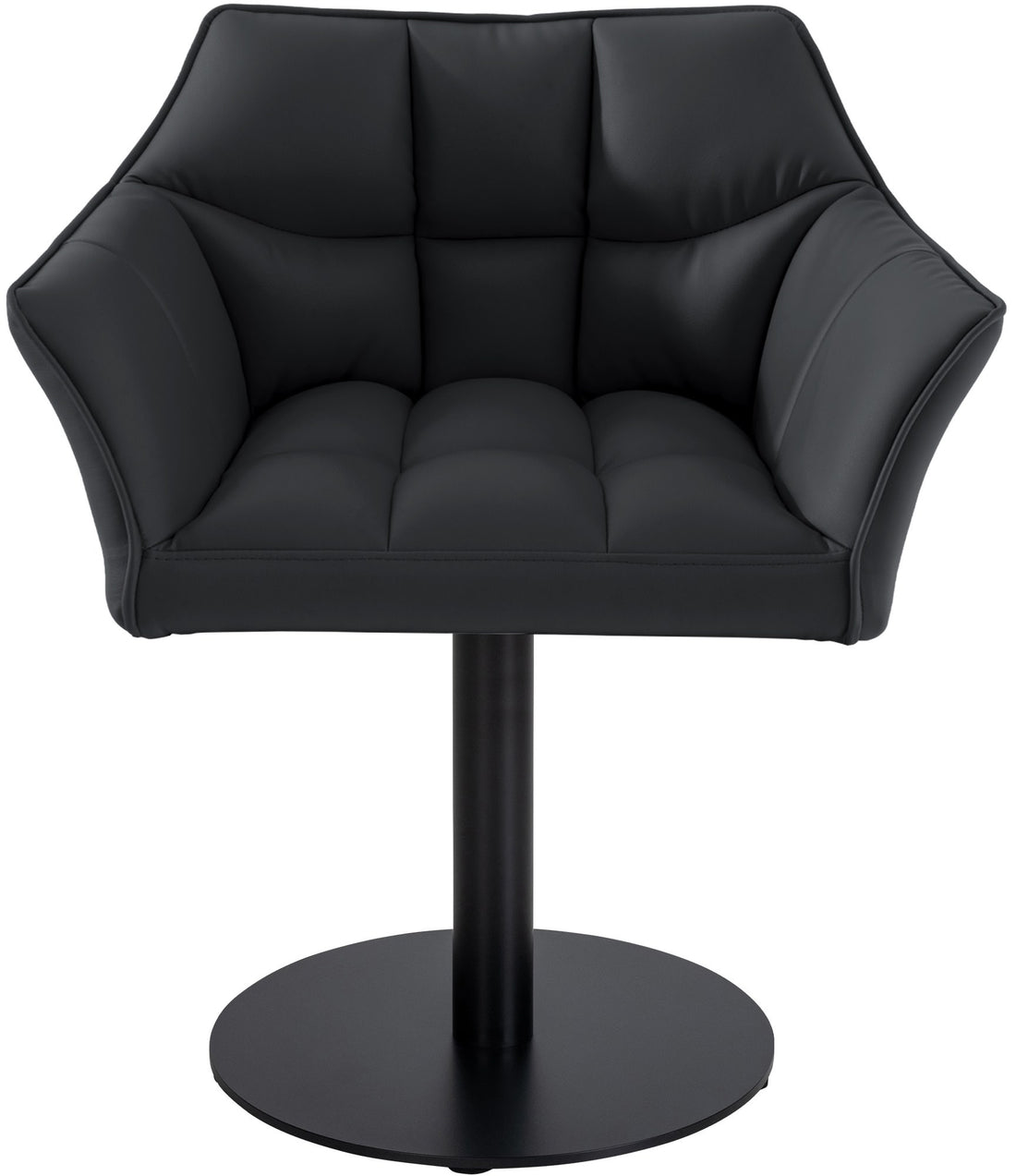 Moderne Loungestoel - Comfortabele Zetel, Extra Stabiliteit, Fluweel en Kunstleer Kleur zwart