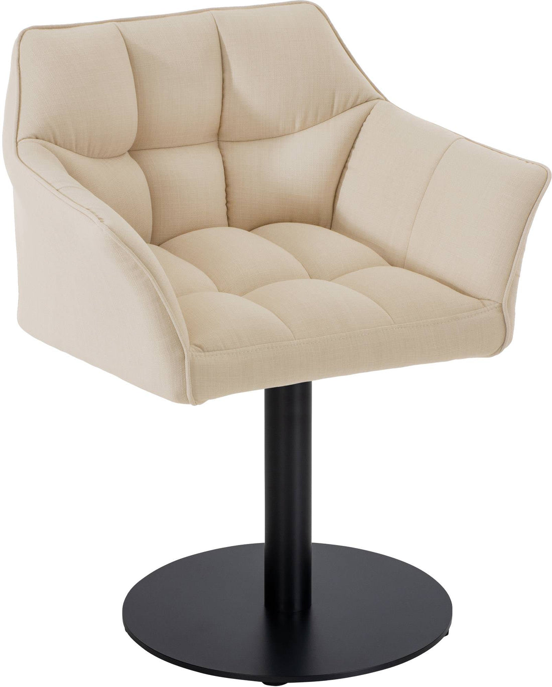 Loungestoel, Zitstoel - Modern Comfort - Stijlvol Metaal Onderstel Kleur crème