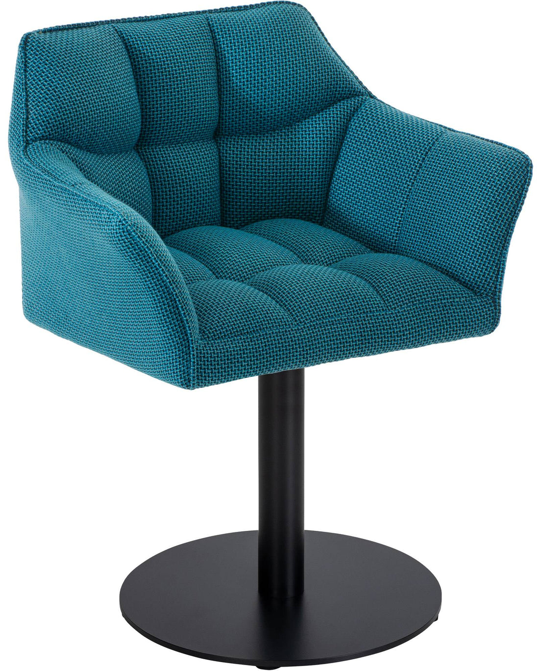 Moderne Loungestoel - Ontspanningsstoel - Luxe Comfort, Stabiele Metalen Basis Kleur turkoois