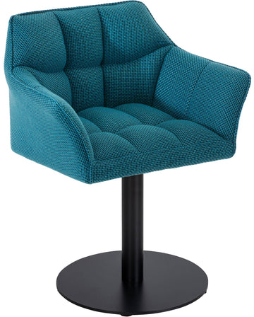 Moderne Loungestoel - Ontspanningsstoel - Luxe Comfort, Stabiele Metalen Basis Kleur turkoois