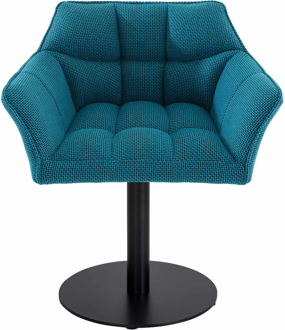 Moderne Loungestoel - Ontspanningsstoel - Luxe Comfort, Stabiele Metalen Basis Kleur turkoois