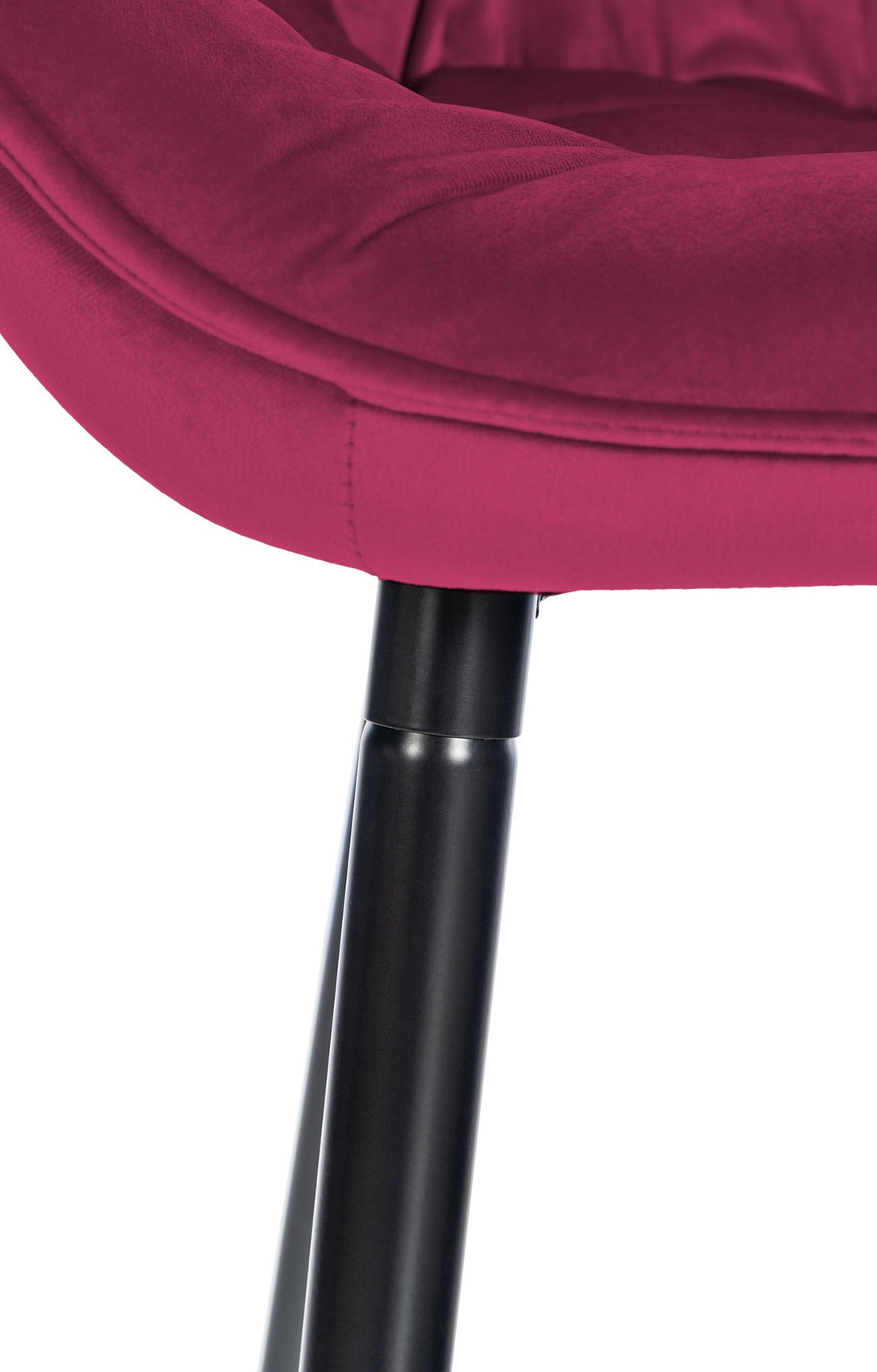 Fluwelen Barkruk - Hoge Kruk - Ergonomisch Ontwerp & Stabiliteit, maximaal comfort Kleur paars