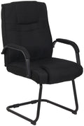Moderne Ergonomische Schommelstoel - Bezoekersstoel - Veiligheid tot 180 kg Kleur zwart/zwart