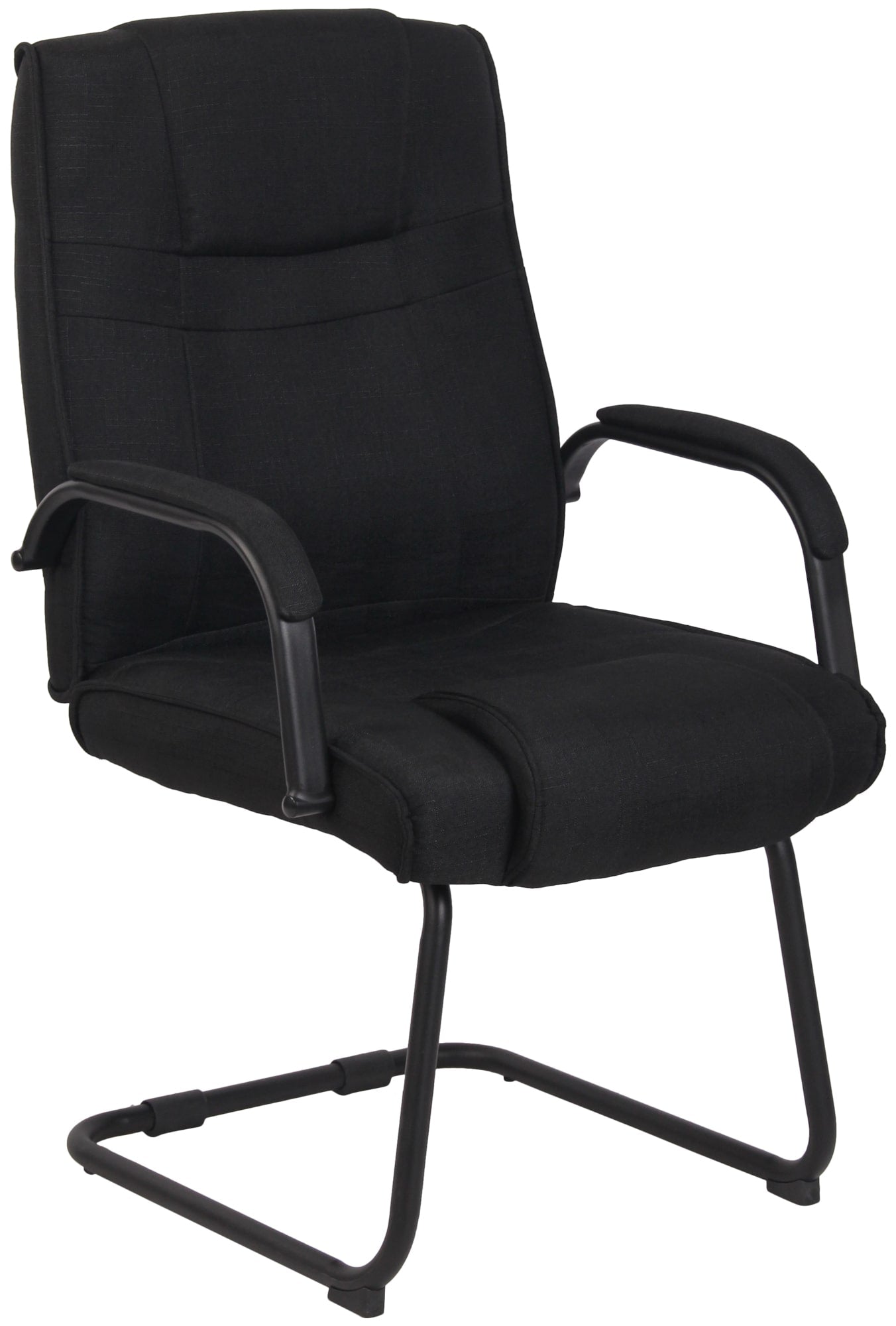Moderne Ergonomische Schommelstoel - Bezoekersstoel - Veiligheid tot 180 kg Kleur zwart/zwart