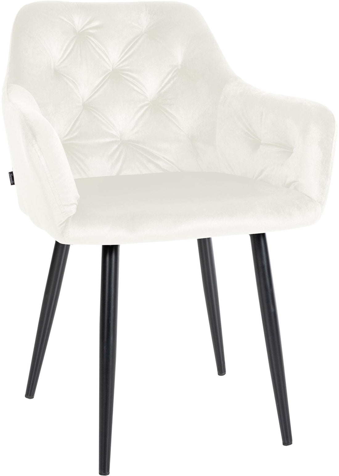 Eetkamerstoel Fluweel - Stoel - Comfortabel Zitcomfort, Onderhoudsvriendelijk Design Kleur crème