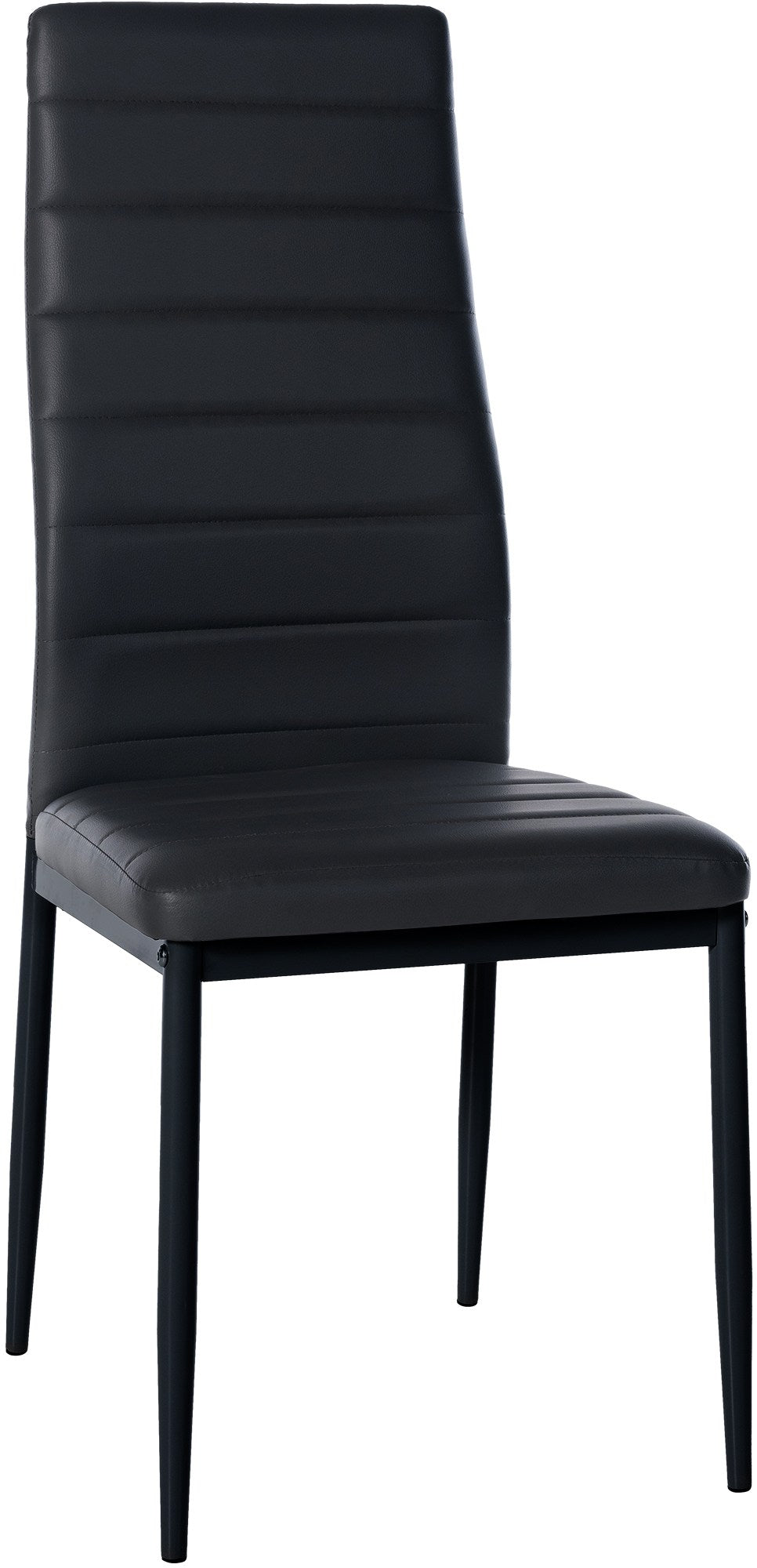 Eetkamerstoel - Keukenstoel - Hoog Zitcomfort, Robuust Metaal Frame Kleur wit Materiaal kunstleer