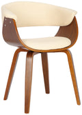Moderne Eetkamerstoel - Keukenstoel - Hoog Zitcomfort & Elegant Design Kleur crème