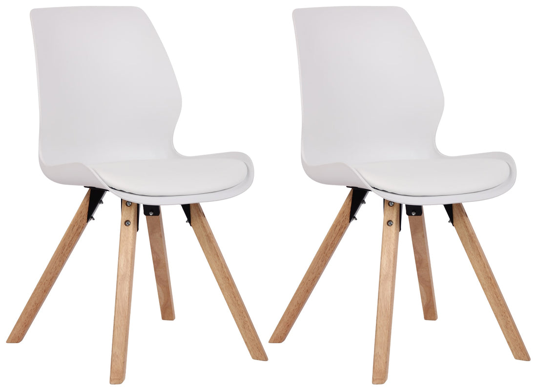 Set Kuipstoelen - Bezoekerstoelen - Comfortabele Zithouding, Polypropyleen & Kunstleder Kleur zwart Materiaal KunstStof