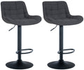 Set van 2 Barkrukken - Krukken - 360° Draaibaar Comfort Kleur zwart